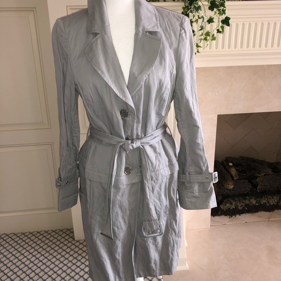 Worth Jackets & Blazers - Worth Gray Trench Zip Off To Shorter Jacket